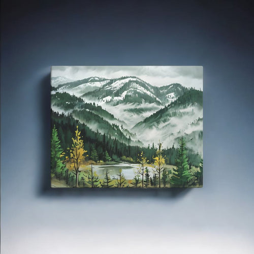Sérénité de la Montagne Brumeuse