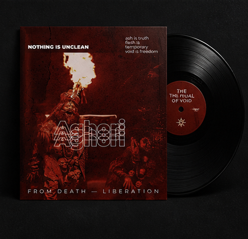 poster on a music album cover
